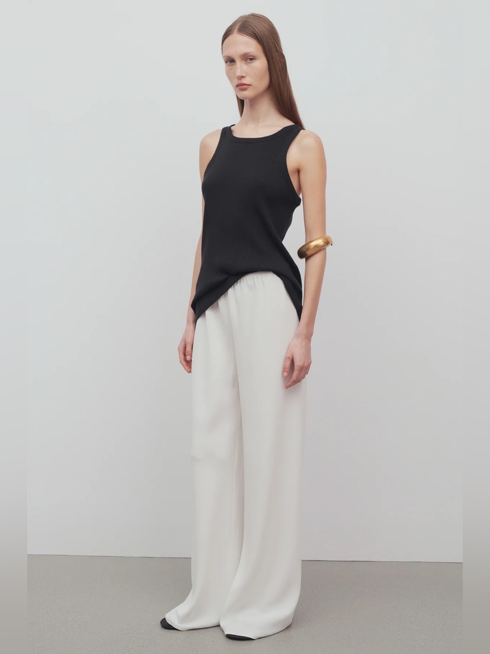 The Row Gala pant White Wide-leg